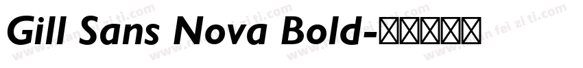Gill Sans Nova Bold字体转换